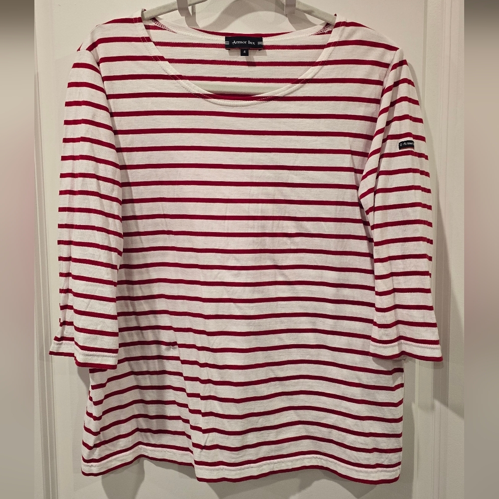 Red and White Striped Shirt